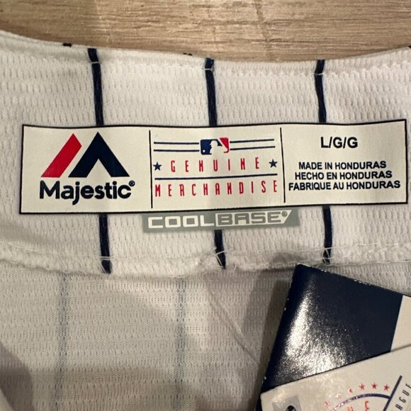 NEW YORK YANKEES MENS LARGE JERSEY MAJESTIC SANCHEZ #24 - Picture 11 of 12